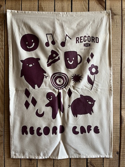 The Record Café Tea Towel - 100% organic cotton - RCTEATOWEL