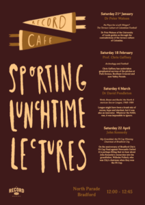 Sporting Lunchtime Lectures 2023/24 - Noon start -