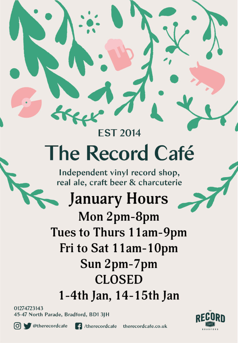 January Opening Times -